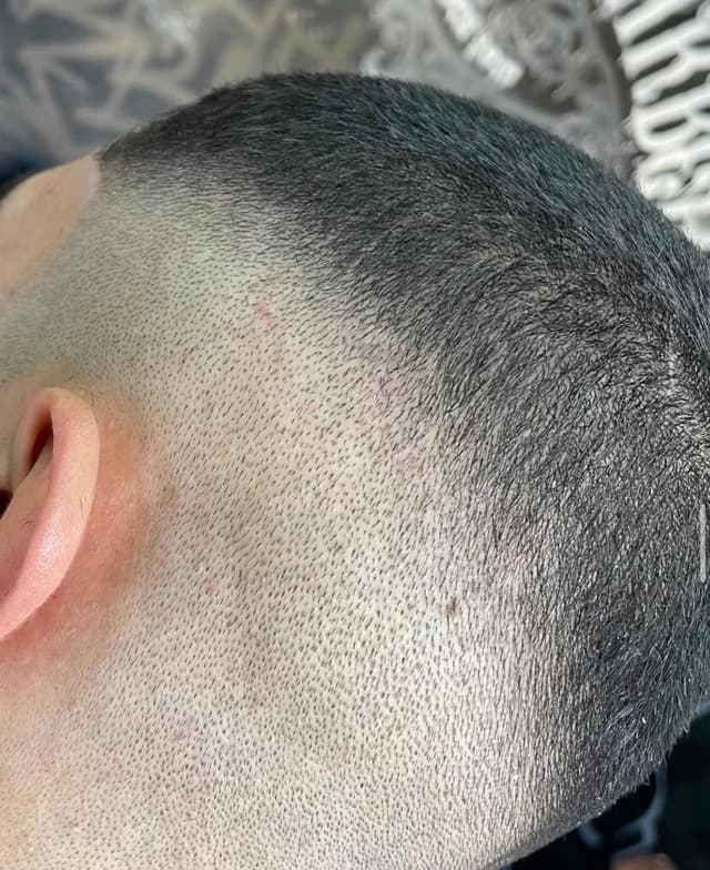 Corte feito na Caliza Barber